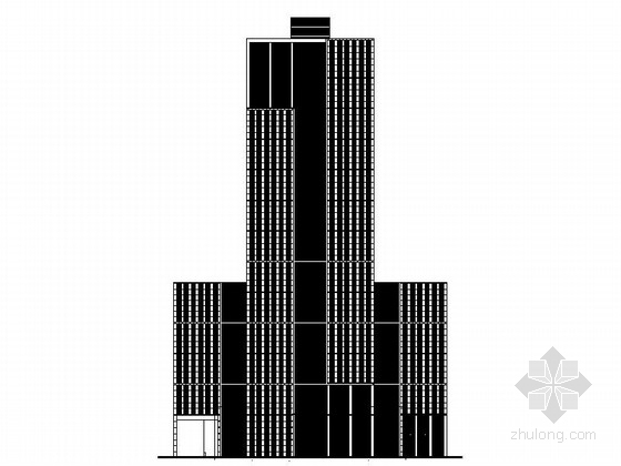 超高层办公平面图效果图资料下载-[上海]122米超高层知名企业办公总部建筑设计施工图（含效果图）