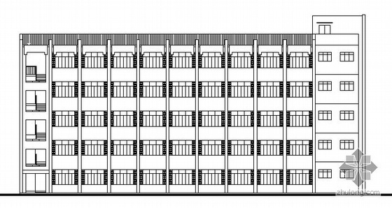 组合教学楼建筑施工图资料下载-集美大学教学楼建筑施工图