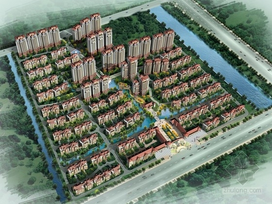 优秀居住小区方案文本资料下载-[江苏]生态型西班牙风格住宅区规划设计方案文本