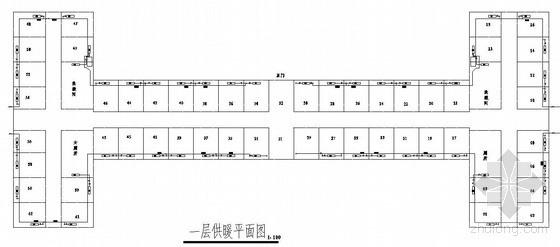 某宿舍采暖资料下载-北京某学生宿舍供暖系统改造图