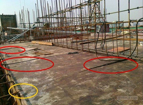 建筑主体结构施工常见问题资料下载-建筑工程模板工程现场常见问题汇报