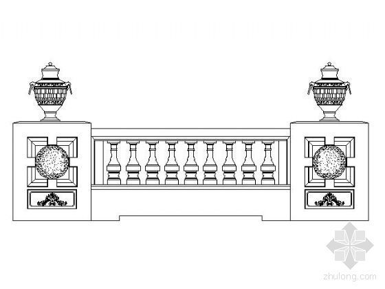 cad护栏图块资料下载-现代护栏图块集