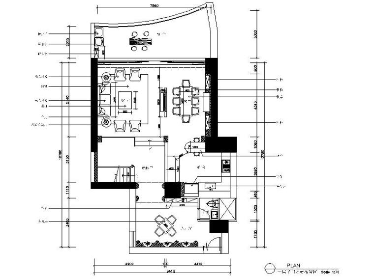 室内混搭风图片资料下载-[南京]清新简欧混搭风样板房室内设计施工图