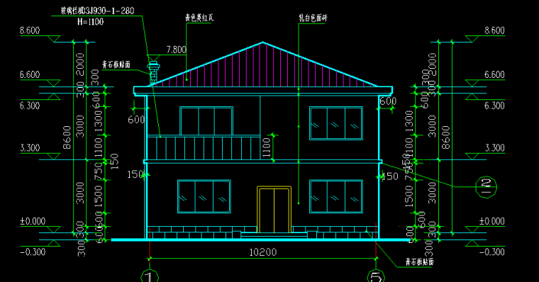 小型别墅图纸cad资料下载-小型别墅建筑施工图纸