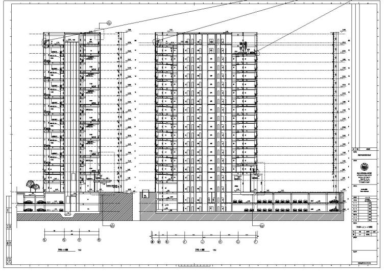 漕河泾新建办公楼施工图设计90个CAD文件-立面图2
