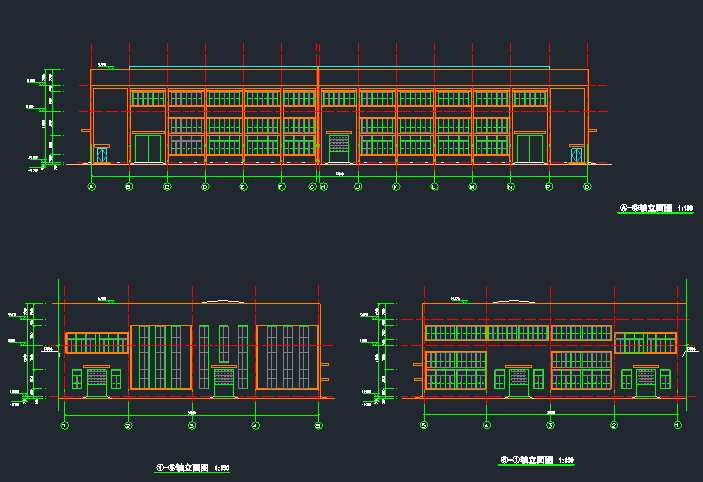 钢结构框架厂房施工图纸（含建筑结构、给排水）_1