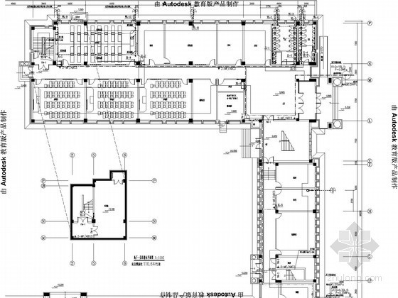 中小学教学楼建筑cad资料下载-[辽宁]中小学教学楼给排水及消防施工图（雨水系统）