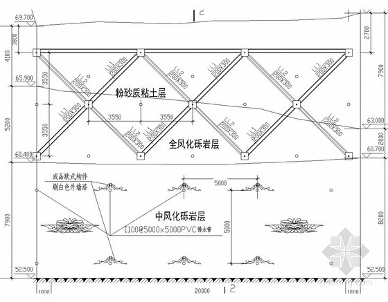 浙江框格锚杆施工方案资料下载-边坡锚杆及框格梁支护施工图