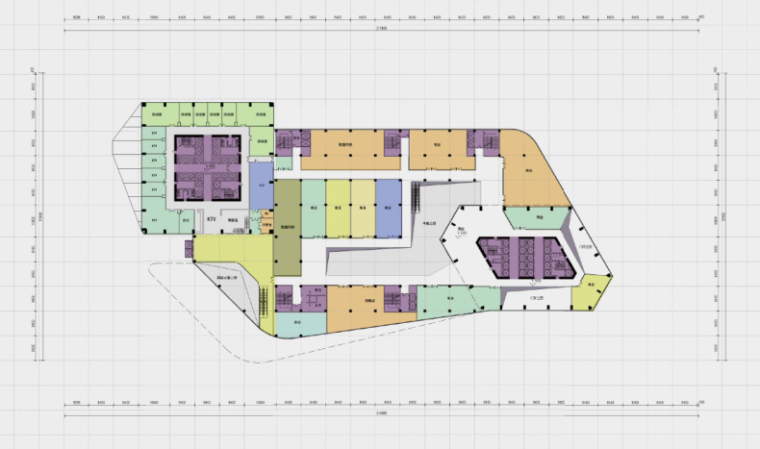[湖南]南湖产业园地块商业综合体概念性规划设计文本-二层平面图