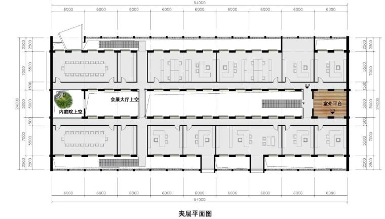 [浙江]新中式风格创意产业园建筑设计方案文本-新中式风格创意产业园建筑平面图