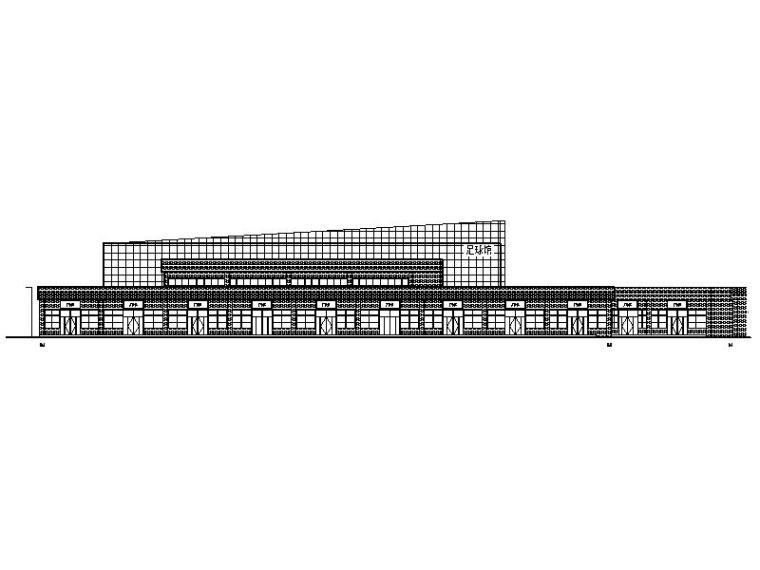 大型公园模型资料下载-[新疆]大型体育公园现代风格室内足球馆建筑施工图