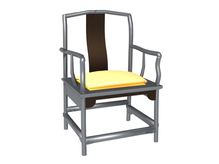 su中式椅子资料下载-中式椅子3D模型下载