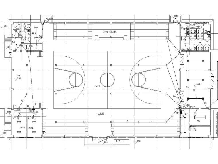 体育馆电气设计1资料下载-[江苏]中学体育馆全套电气施工图