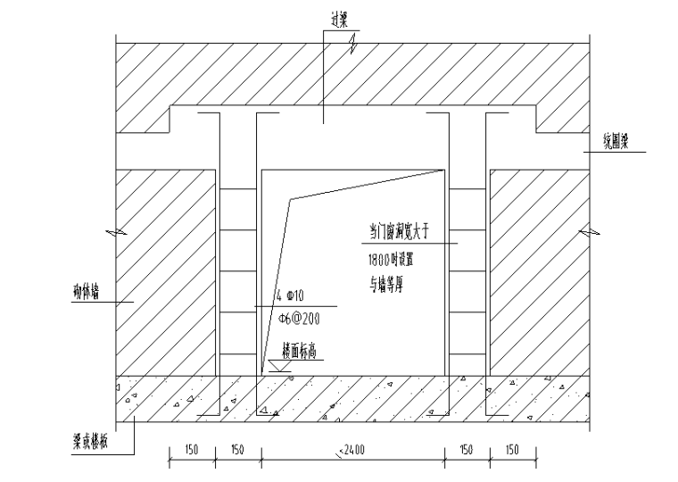 10层框剪结构A级高度住宅楼结构施工图2014-门窗过梁做法