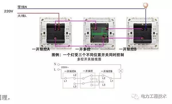 世上最全开关接线图,单控、双控、三控，收藏吧_17