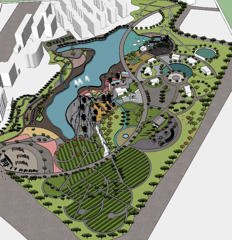 sketchup模型公园资料下载-80个公园的SKETCHUP模型在这里