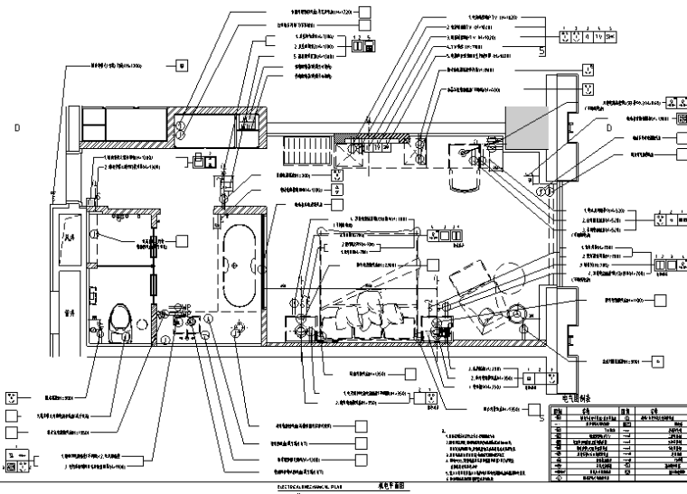 十堰希尔顿逸林酒店设计施工图（附效果图+官方摄影）-机电平面图