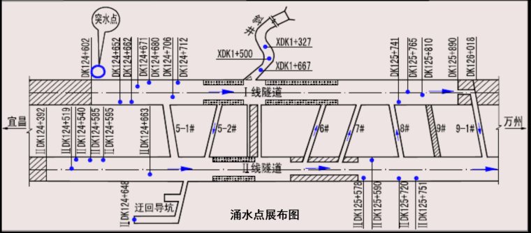 隧道线路设计资料下载-[野三关]隧道设计岩溶涌水处理方案