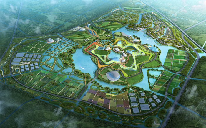 园景观规划设计资料下载-[江苏]生态农业产业示范园景观规划设计方案