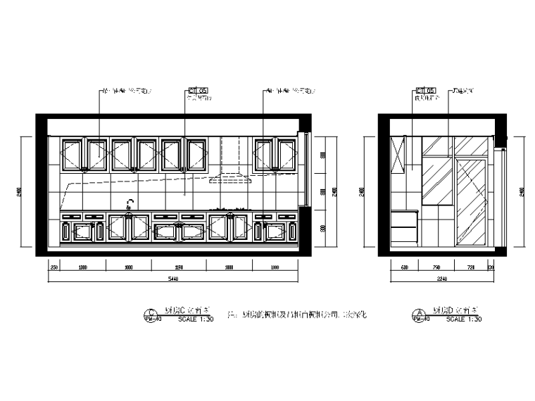 200平现代风格样板房CAD施工图（含效果图）
