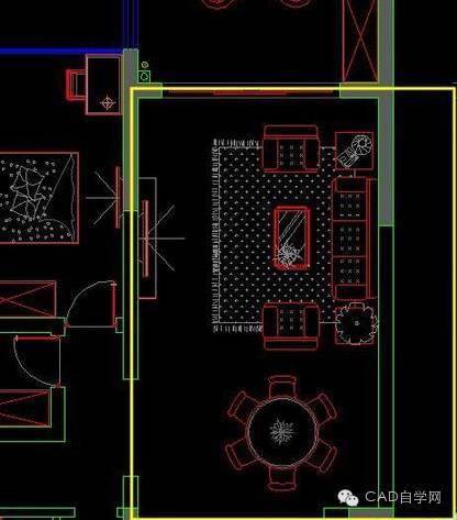 吊顶cad图例资料下载-CAD教程：CAD客餐厅吊顶怎么画？
