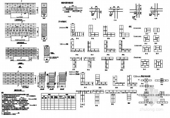 砖砌大样节点资料下载-砌体结构构造大样