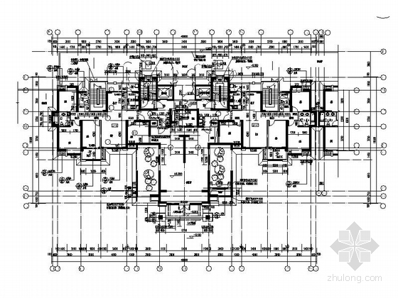 [福建]高层住宅小区规划设计施工图（含290余页图纸 效果图）-高层住宅小区规划设计平面图