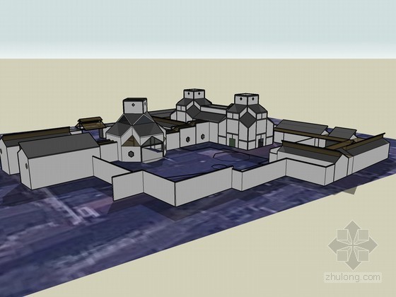 博物馆SketchUp模型下载-博物馆 