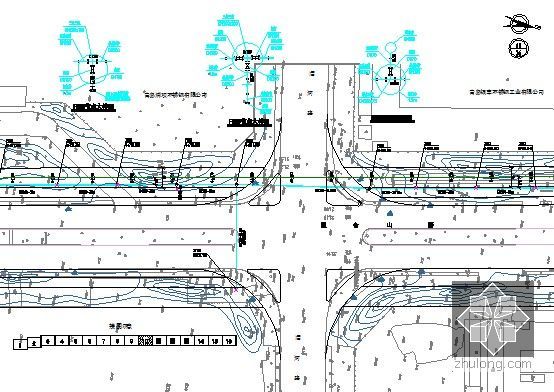 [山东]道路市政管网工程预算书(附施工图纸)-中水平面图