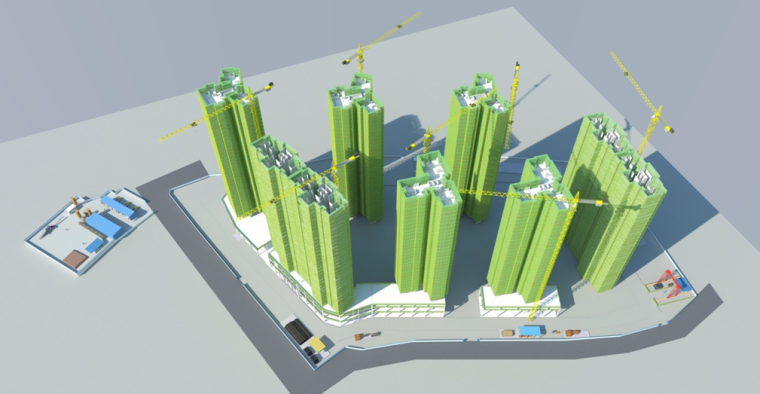 BIM在项目建设施工阶段的研究与应用ppt（图文丰富，共61页）-BIM与绿色施工相结合