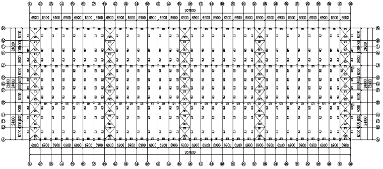 钢结构二层门式刚架厂房施工图（CAD，9张）_2