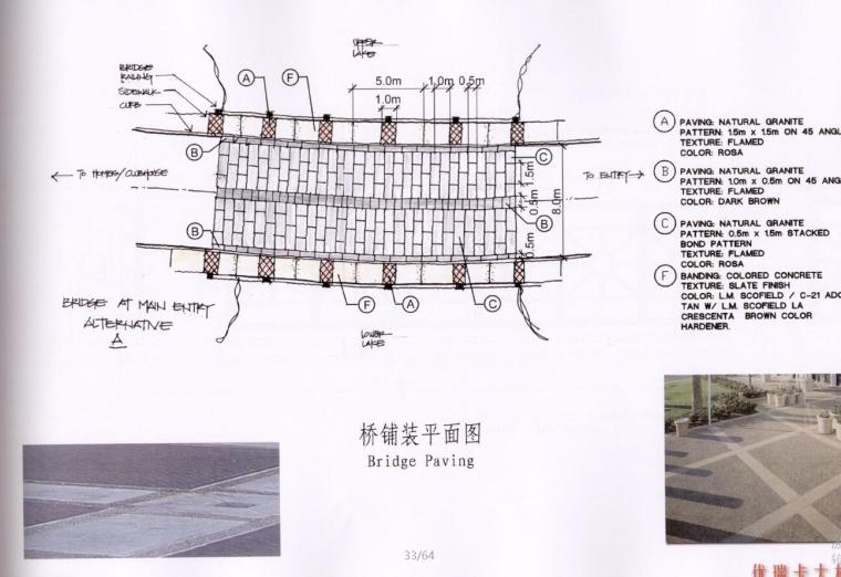[上海]中房大时代花园全套概念性景观文本-桥体铺装