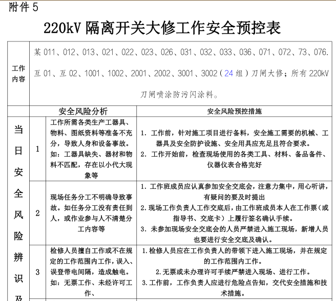 变电站220kV设备检修整体施工方案_2