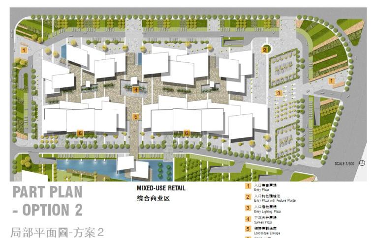 [江苏]坊前综合商业体景观设计方案文本PPT（91页）-總平面圖-方案 2啊