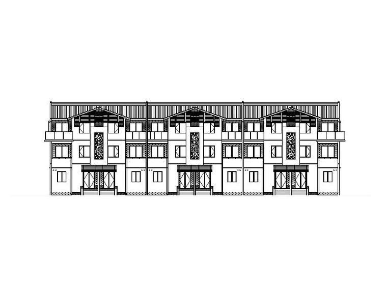 中式住宅楼施工图资料下载-[江苏]大型设计院江南风格新中式住宅别墅区施工图（全专业）