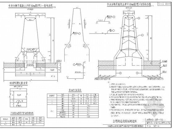 桥梁钢管式防撞栏图纸资料下载-防撞栏设计图（SA级 SS级 SAm级）