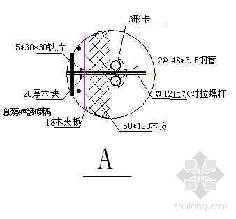 外墙详图剖面图资料下载-江苏某超高层综合楼外墙支模剖面图