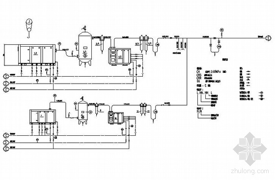 空压机站CAD资料下载-空压机站全套工艺图纸