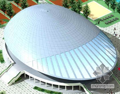 钢结构门厅做法资料下载-[惠州]体育馆钢结构网架施工组织设计