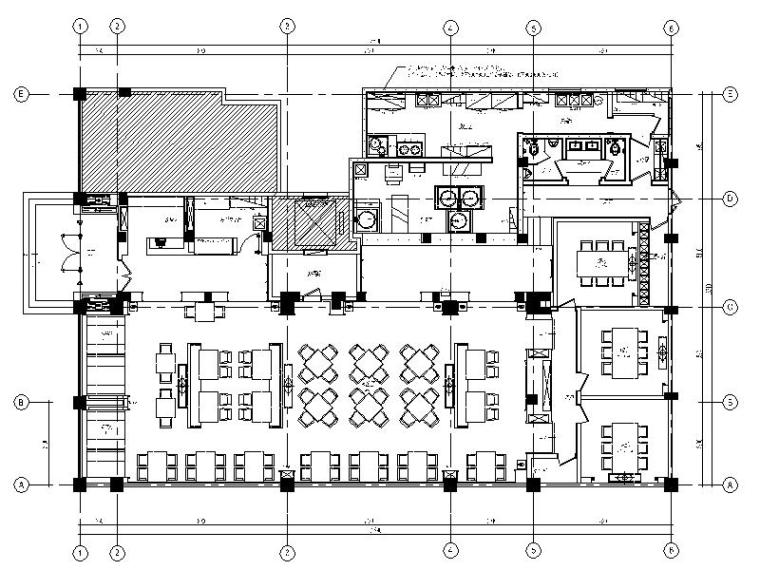 cad餐饮设计资料下载-[郑州]少数民主连锁餐饮空间设计CAD施工图(含方案、效果图)