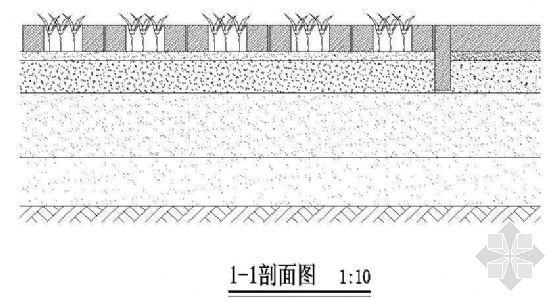 停车坪嵌草砖铺装做法图-2