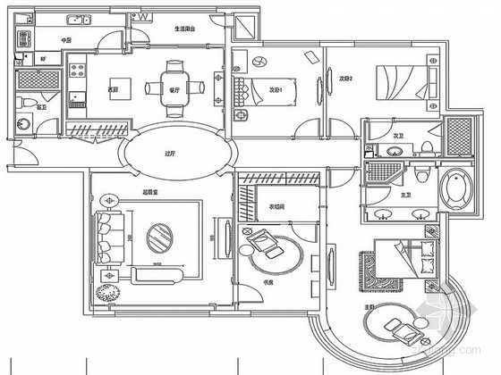 室厅装修效果图资料下载-[原创]豪华欧式3室3厅室内全套概念文本效果图