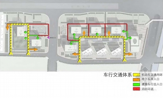 [上海]“龙蟠虹翥”高层现代风格架空连廊办公楼建筑设计方案文本-“龙蟠虹翥”高层现代风格架空连廊办公楼分析图