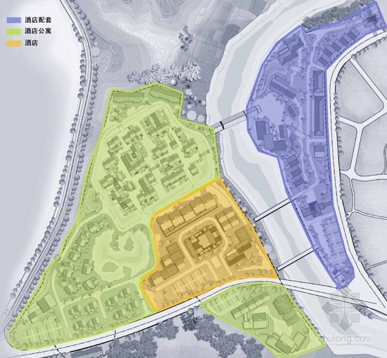 [江西]道家主题景观式温泉酒店度假综合体设计方案文本-道家主题景观式温泉酒店度假综合体分析图