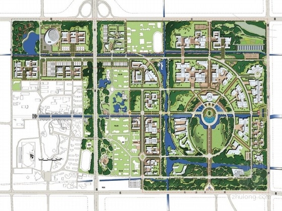 武汉大学校园规划设计方案资料下载-[上海]现代风格校园景观规划设计方案