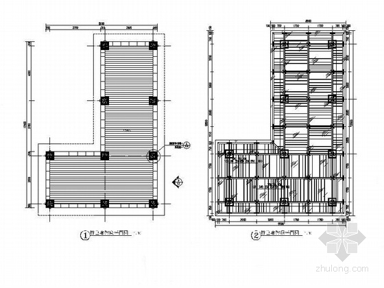 低端廊架施工图资料下载-[云南]现代风格特色廊架、花架施工图