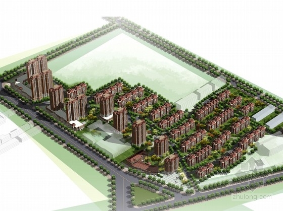 居住小区设计含cad资料下载-[山东]新古典主义风格住宅小区设计方案文本（含CAD 两种方案）