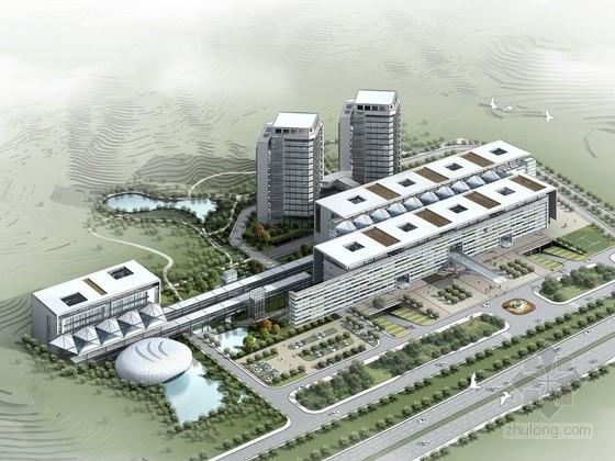 大型医院设计规划资料下载-[深圳]大型医院规划及单体设计方案文本(含CAD)