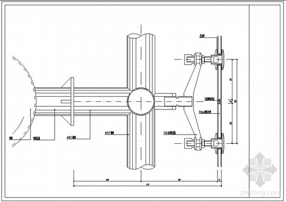 点式玻璃幕墙dwg资料下载-某点式玻璃幕墙节点构造详图