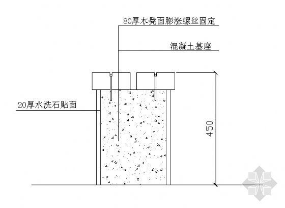 园林桌凳椅su资料下载-木椅详图